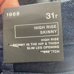 Gap jeans skinny/high rise